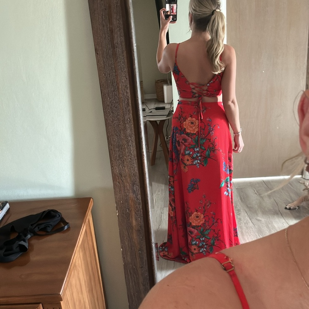 Lulus 2 piece dress - Picture 3 of 4